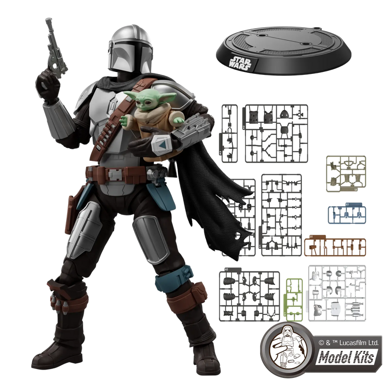 STAR WARS: THE MANDALORIAN & GROGU™ CHAMPION CLASS 05 DIN DJARIN™ & GROGU™ MODEL KITS | BLOKEES