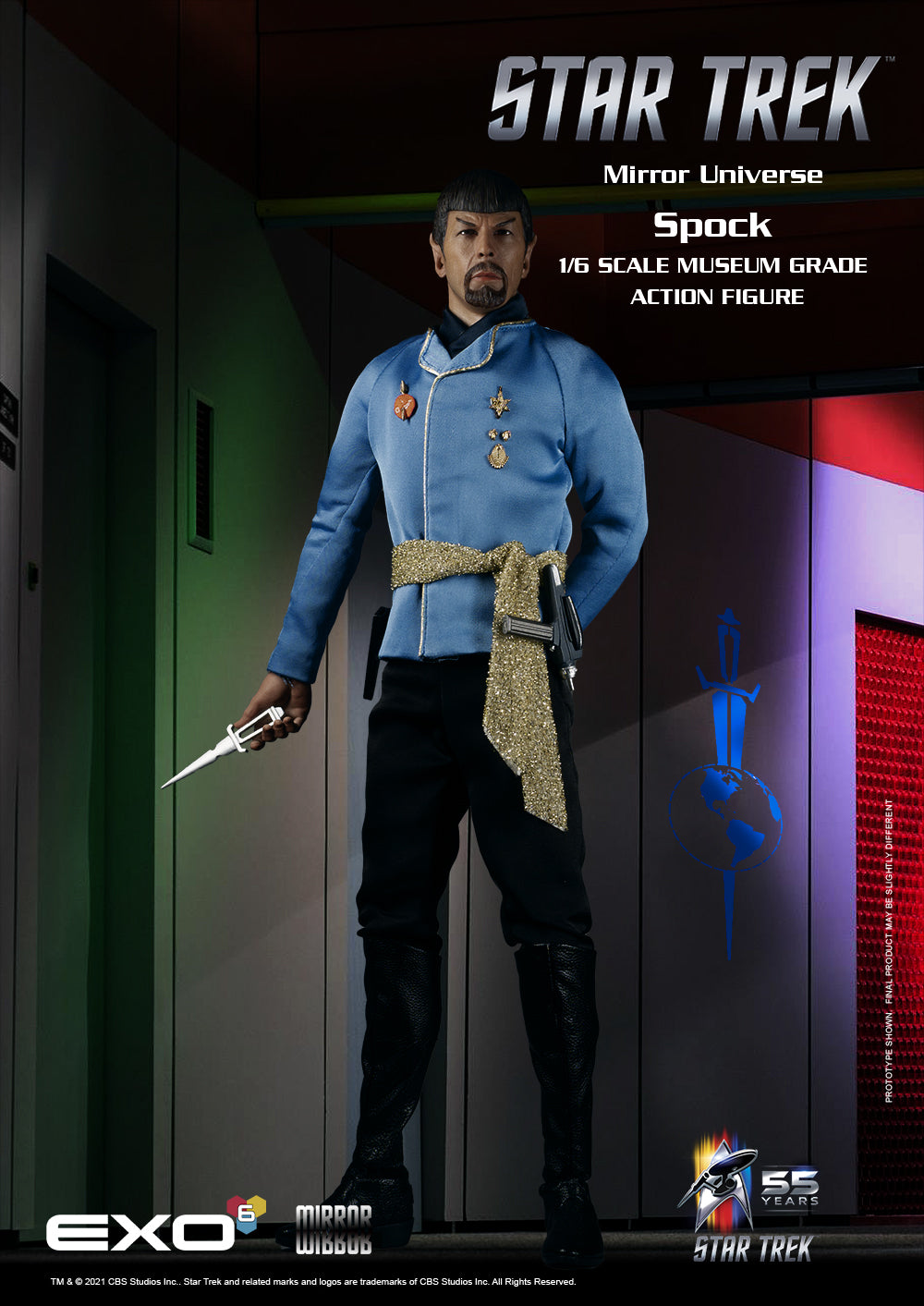 Star Trek TOS Mirror Spock 1/6 Scale Figure