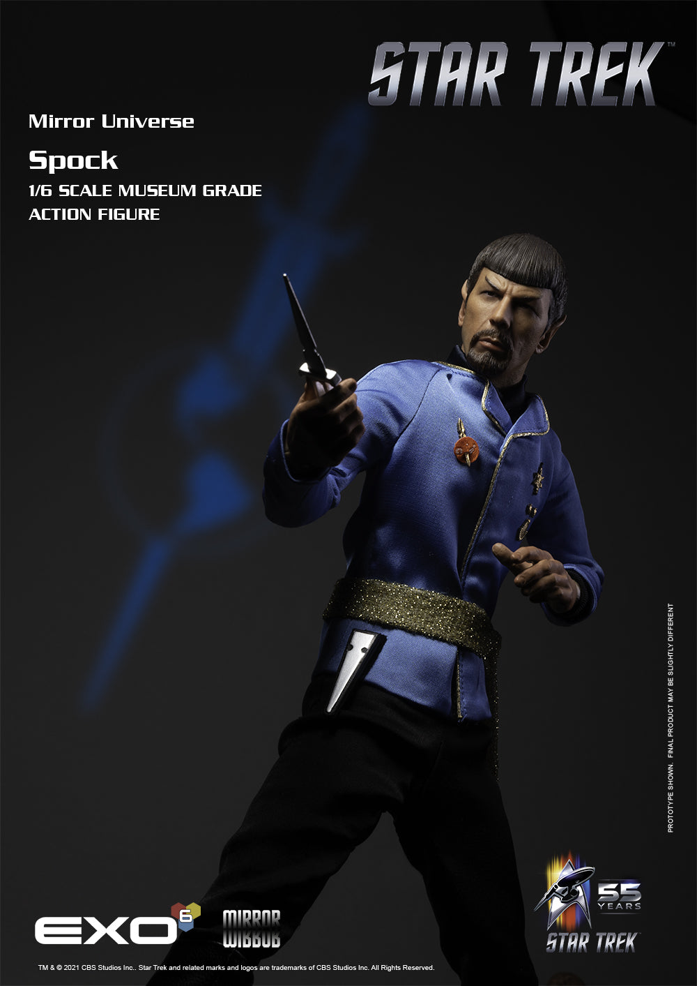 Star Trek TOS Mirror Spock 1/6 Scale Figure