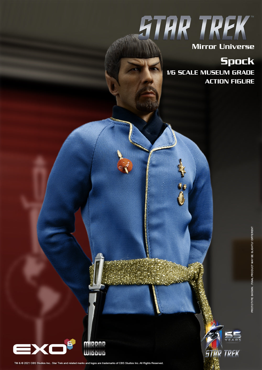 Star Trek TOS Mirror Spock 1/6 Scale Figure