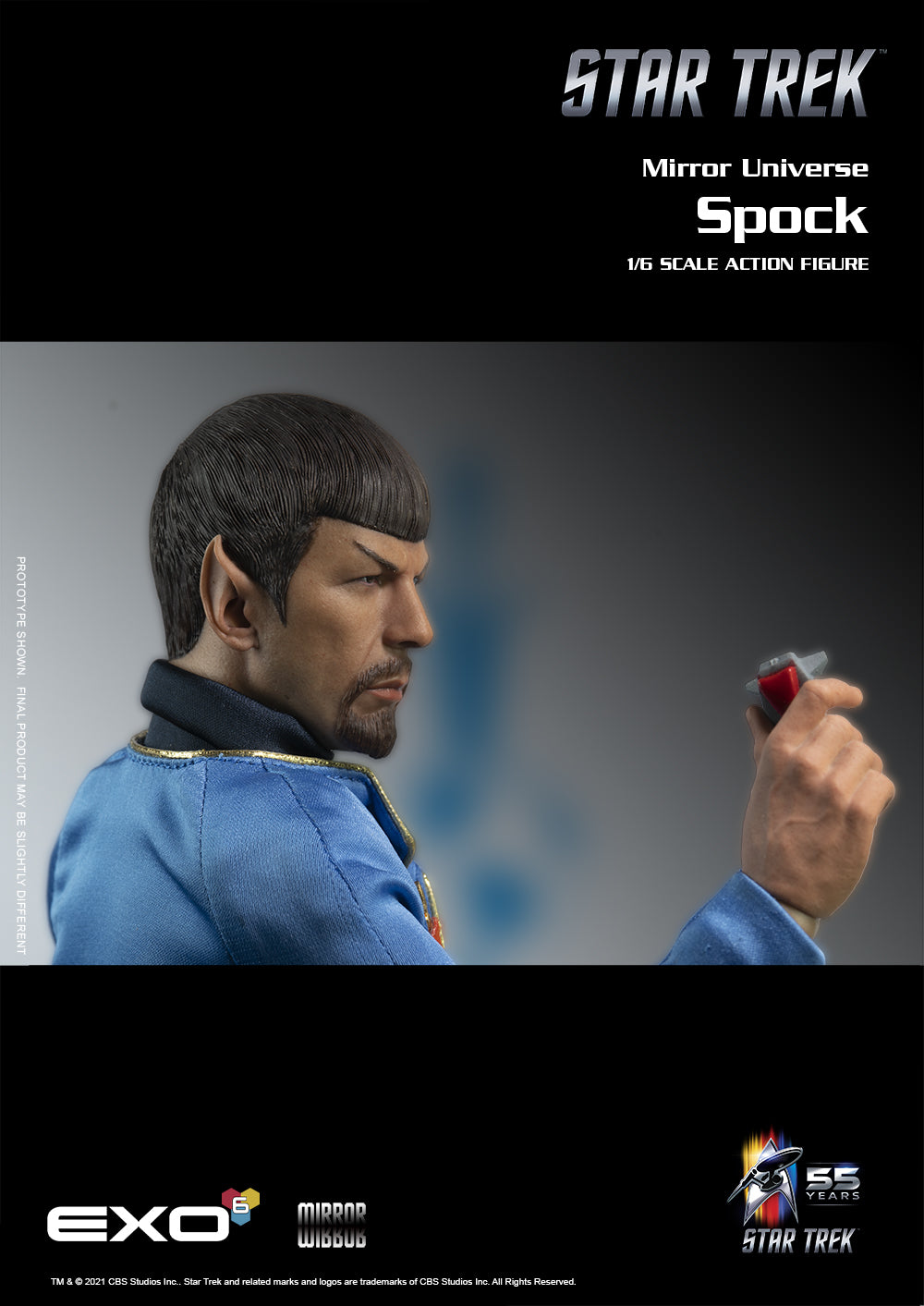Star Trek TOS Mirror Spock 1/6 Scale Figure
