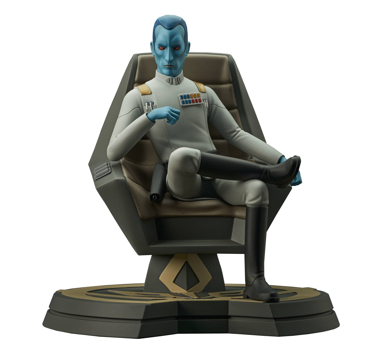 Star Wars Rebels Grand Admiral Thrawn on Throne Statue