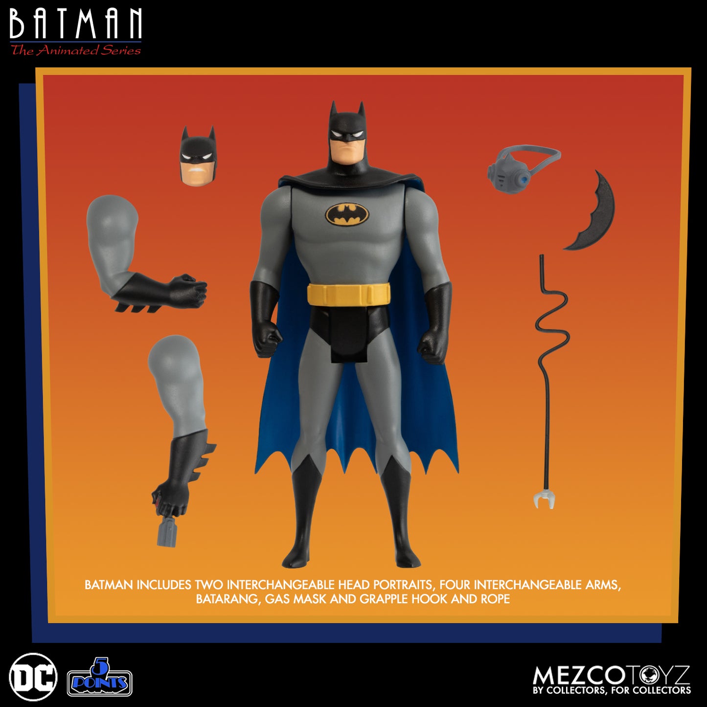 Batman The Animated Series 5 Points Action Figure Set of 4