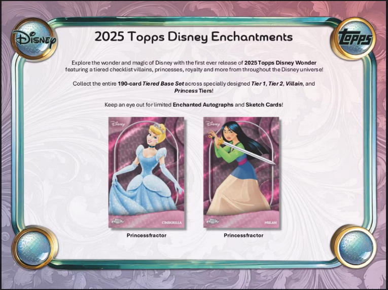 Topps 2025 Disney Wonder Trading Cards (Hobby Box)