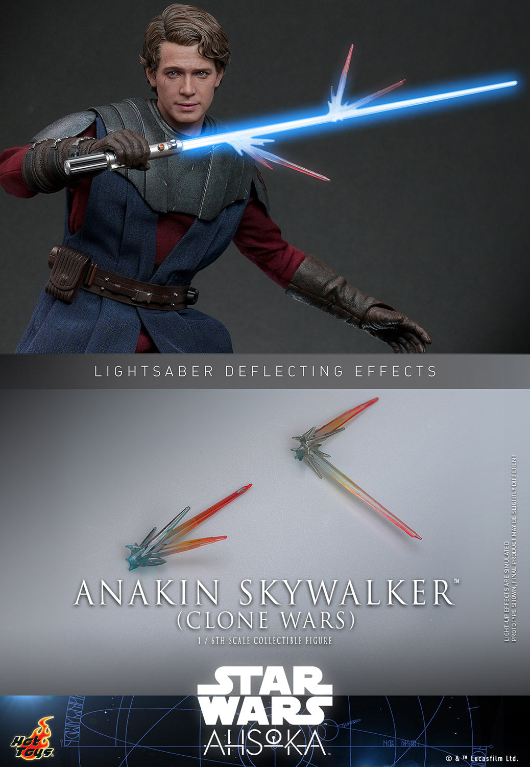 Anakin Skywalker (Clone Wars) Sixth Scale Figure by Hot Toys