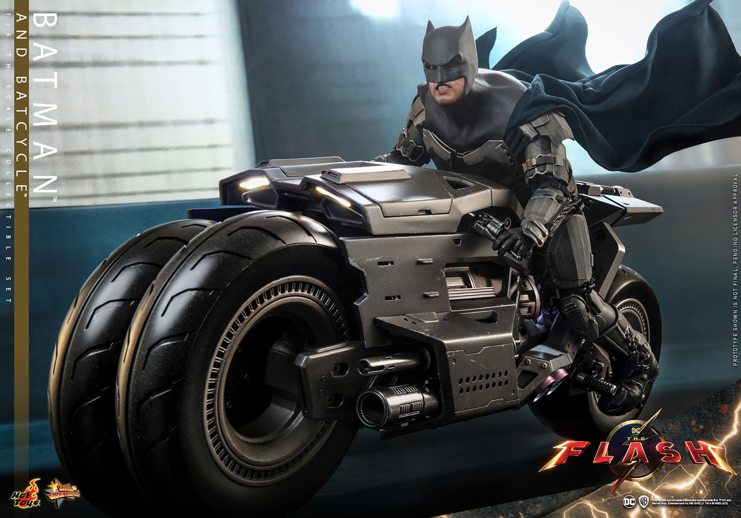 Batman and Batcycle Sixth Scale Figure Set by Hot Toys