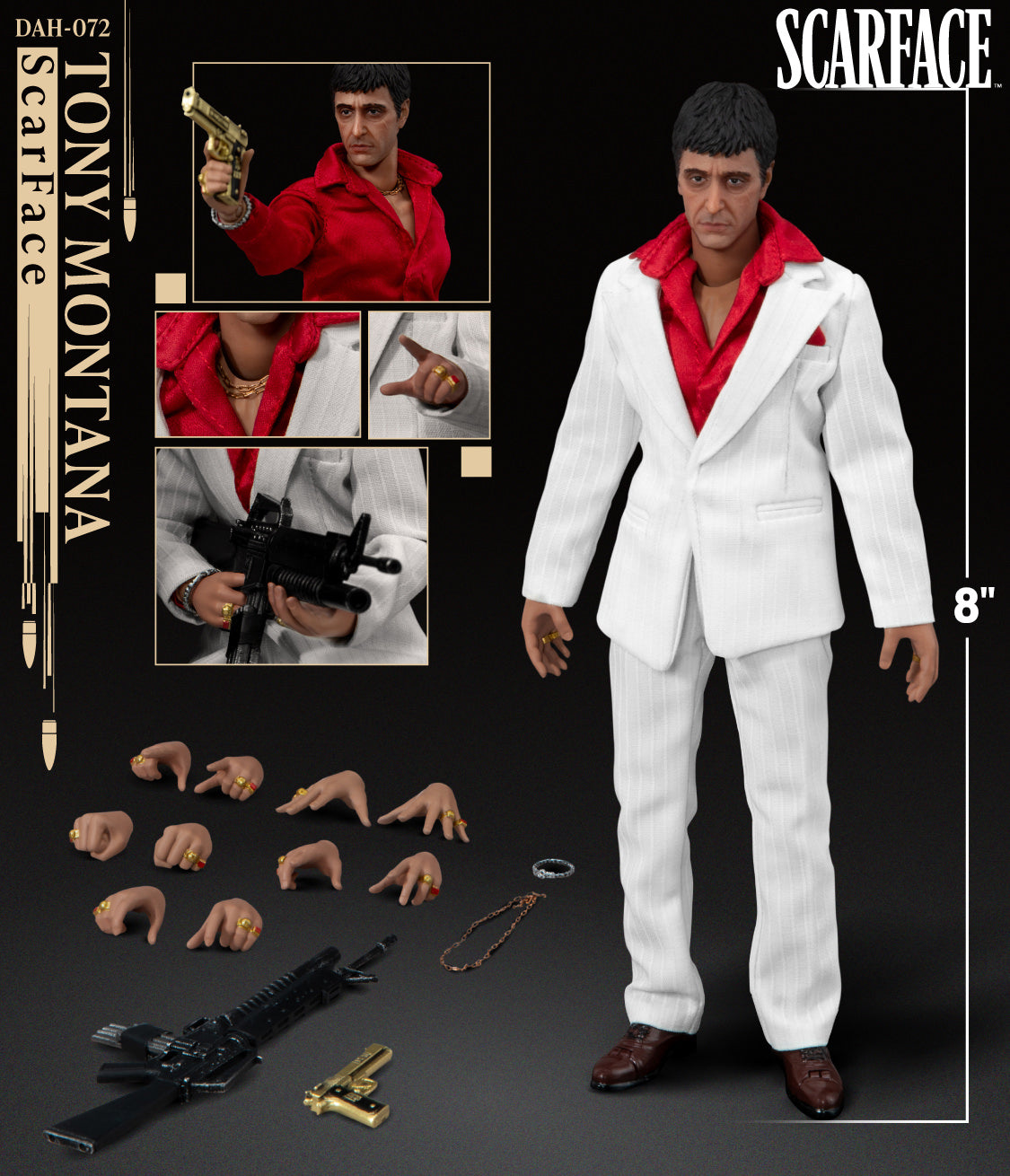 Tony Montana – Dynamic 8ction Heroes (DAH) 8 Inch Figure by Beast Kingdom