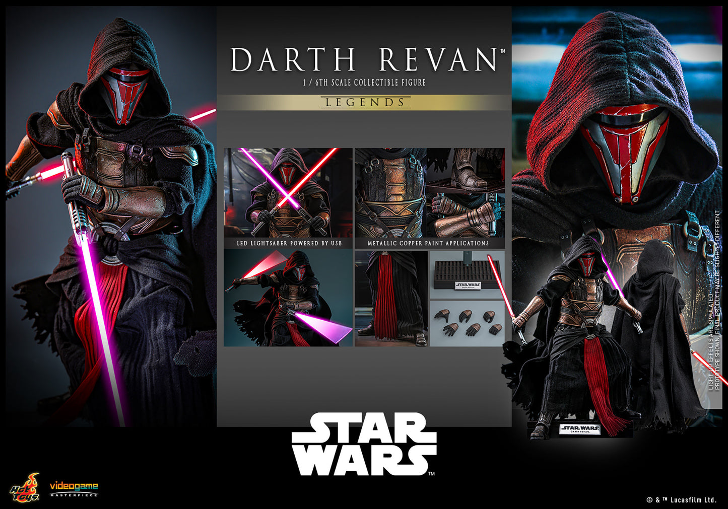 Darth Revan Sixth Scale Figure by Hot Toys