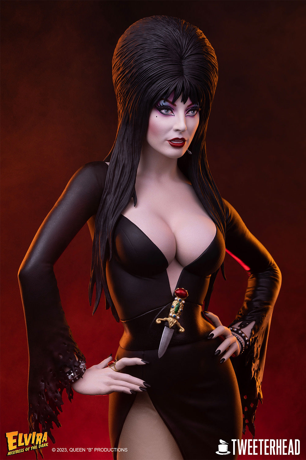 Elvira Mistress of the Dark 1/4 Scale Maquette by Tweeterhead