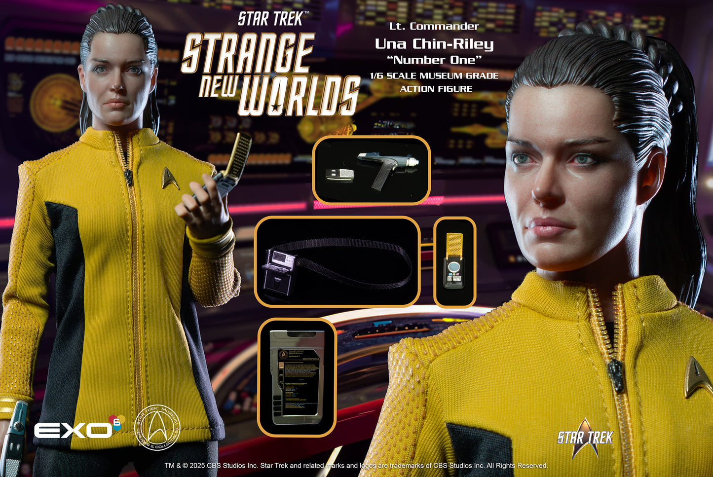 Exo-6 Lt. Commander Una Chin-Riley "Number One" Sixth Scale Figure