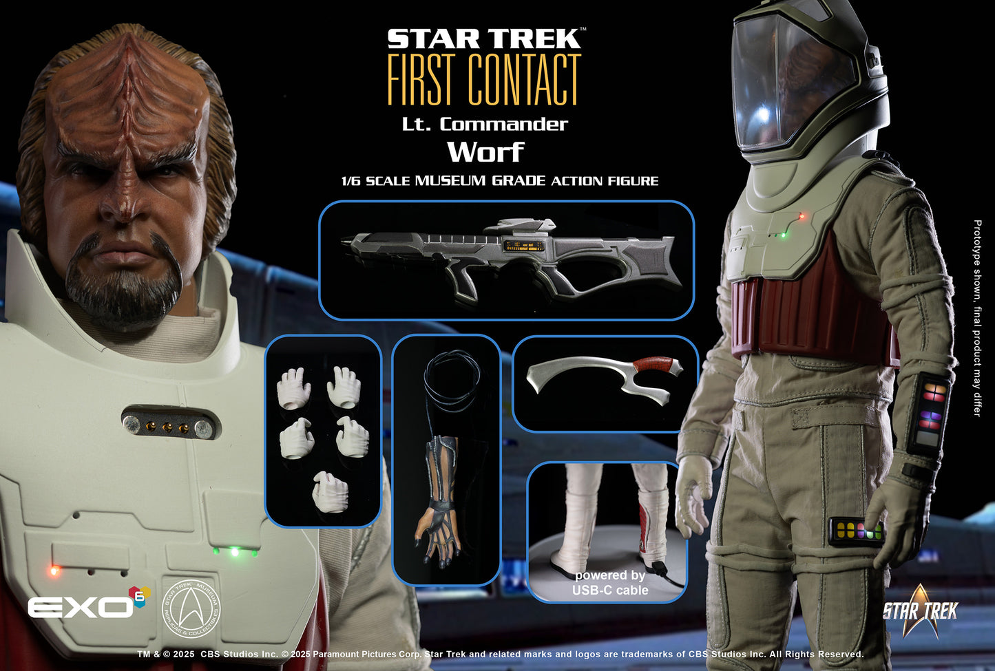 EXO-6 Lt. Commander Worf in EVA Suit