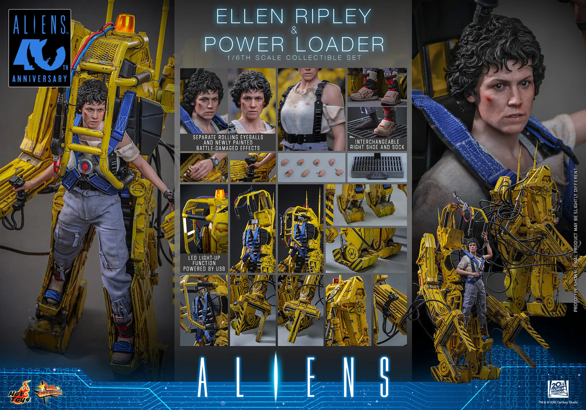 Aliens Ellen Ripley and Power Loader Sixth Scale Collectible Set (Hot Toys)