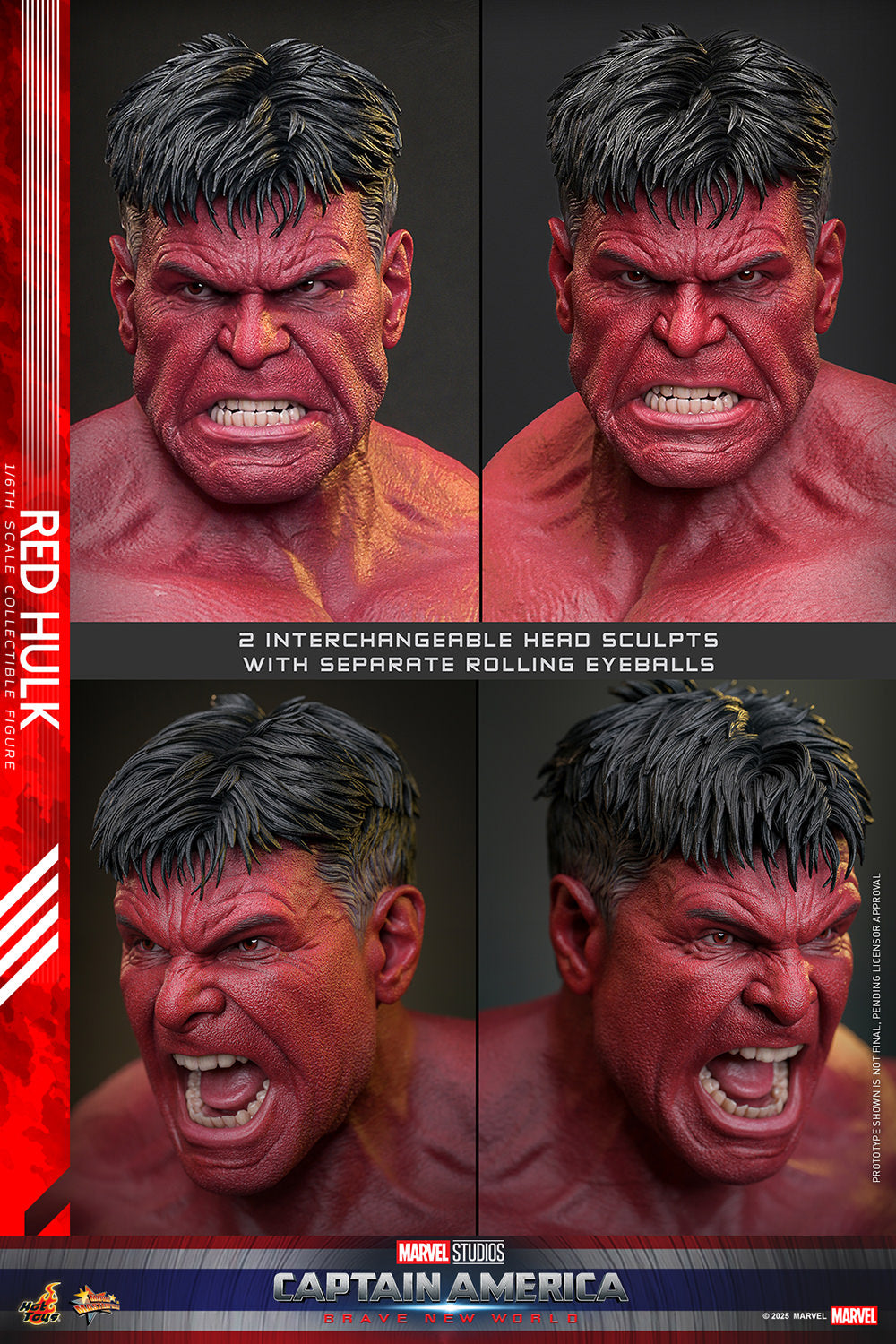 Red Hulk Sixth Scale Figure