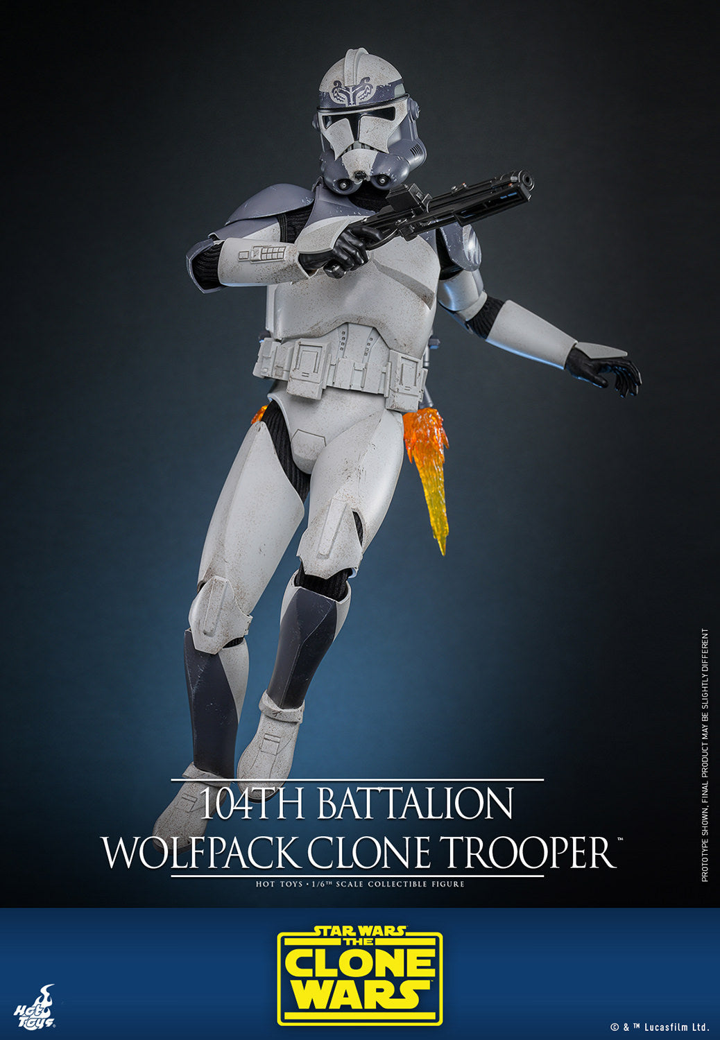 104th Battalion Wolfpack Clone Trooper 1/6 Scale Figure