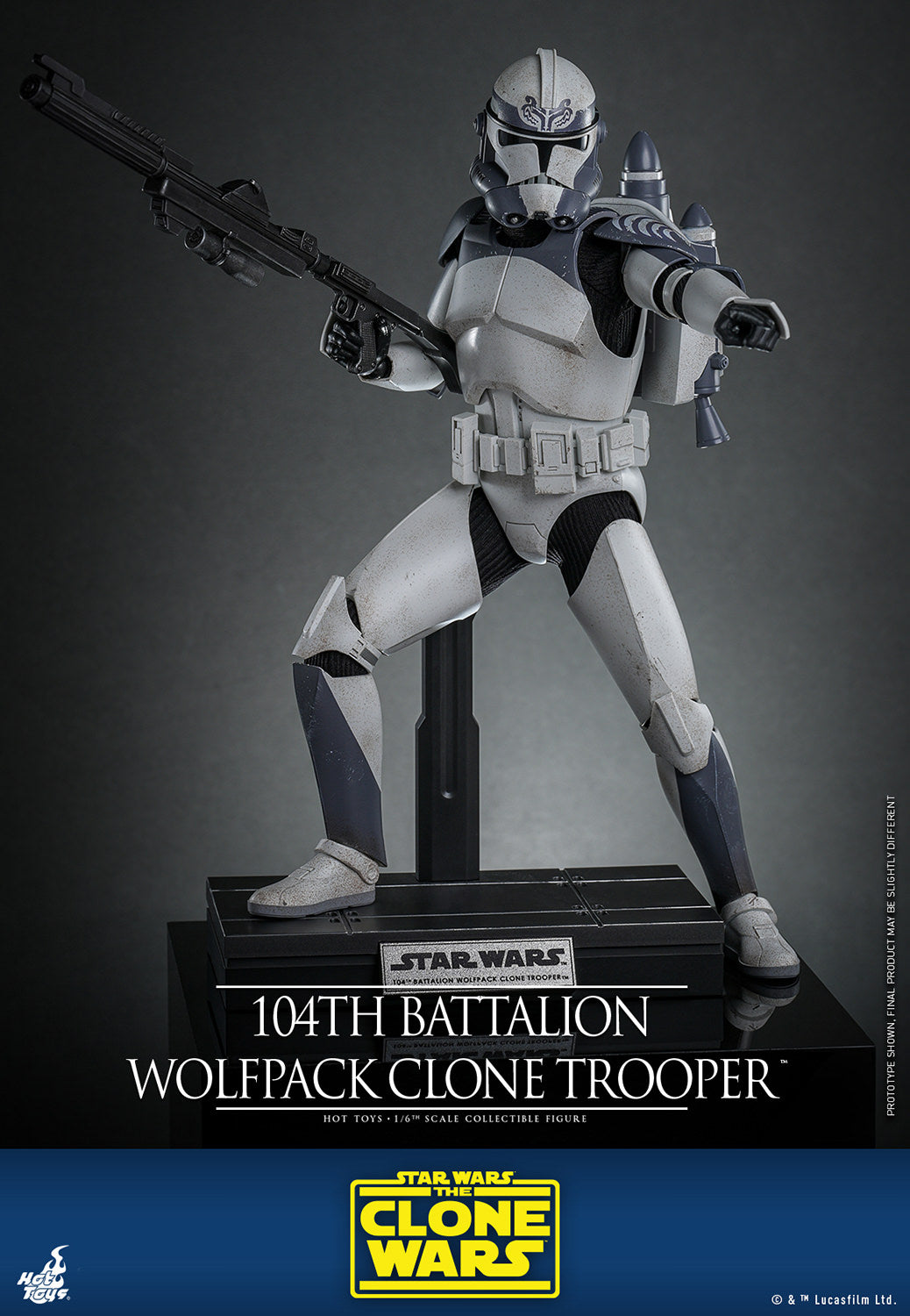 104th Battalion Wolfpack Clone Trooper 1/6 Scale Figure