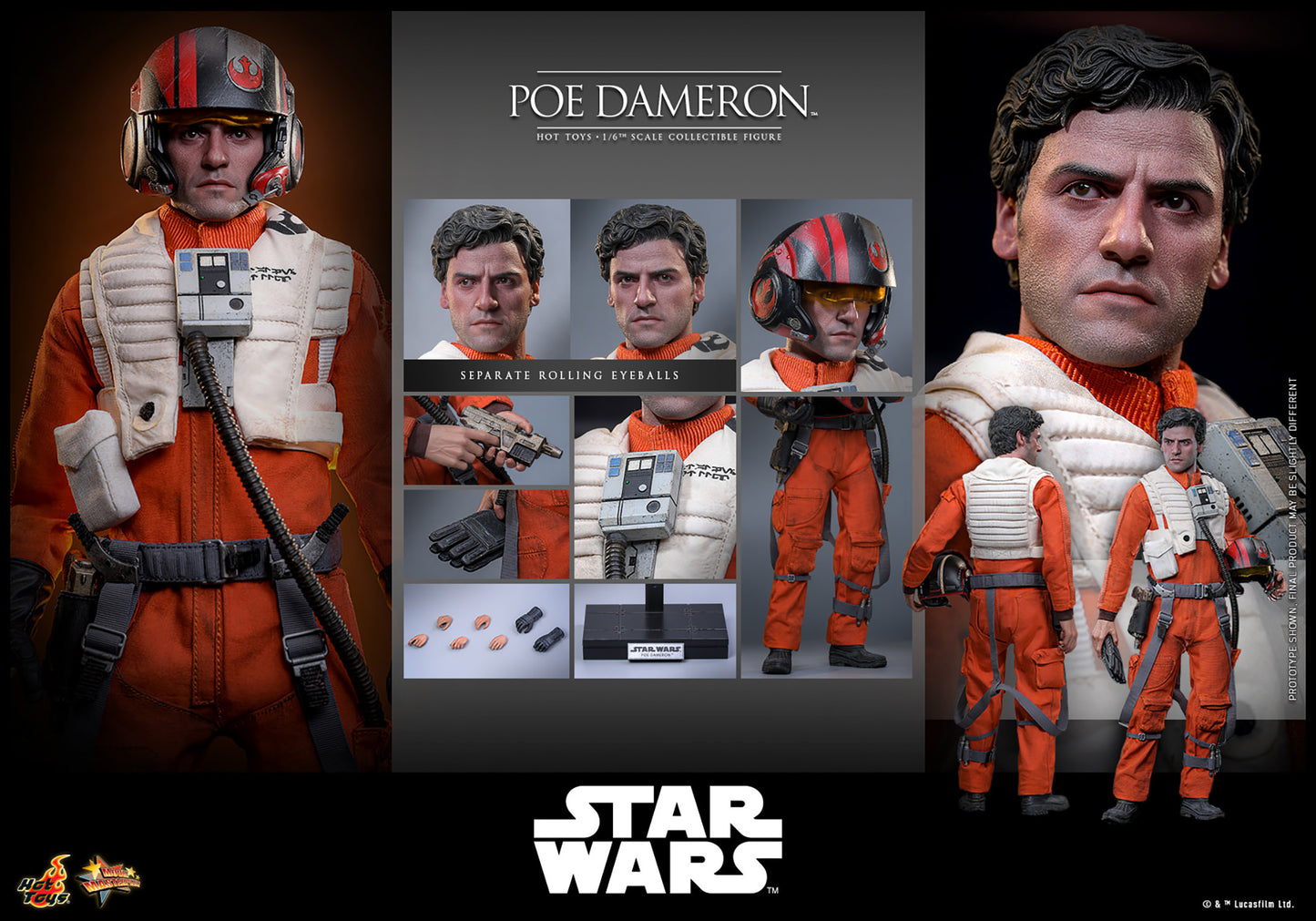 Poe Dameron Sixth Scale Figure