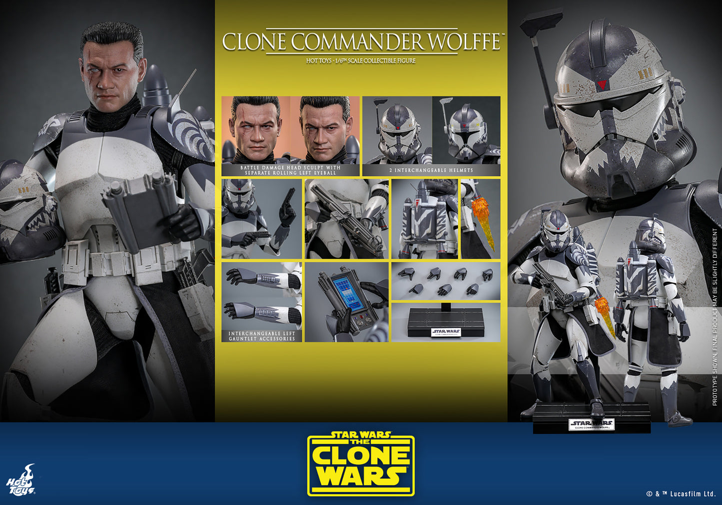 Clone Commander Wolffe Sixth Scale Figure