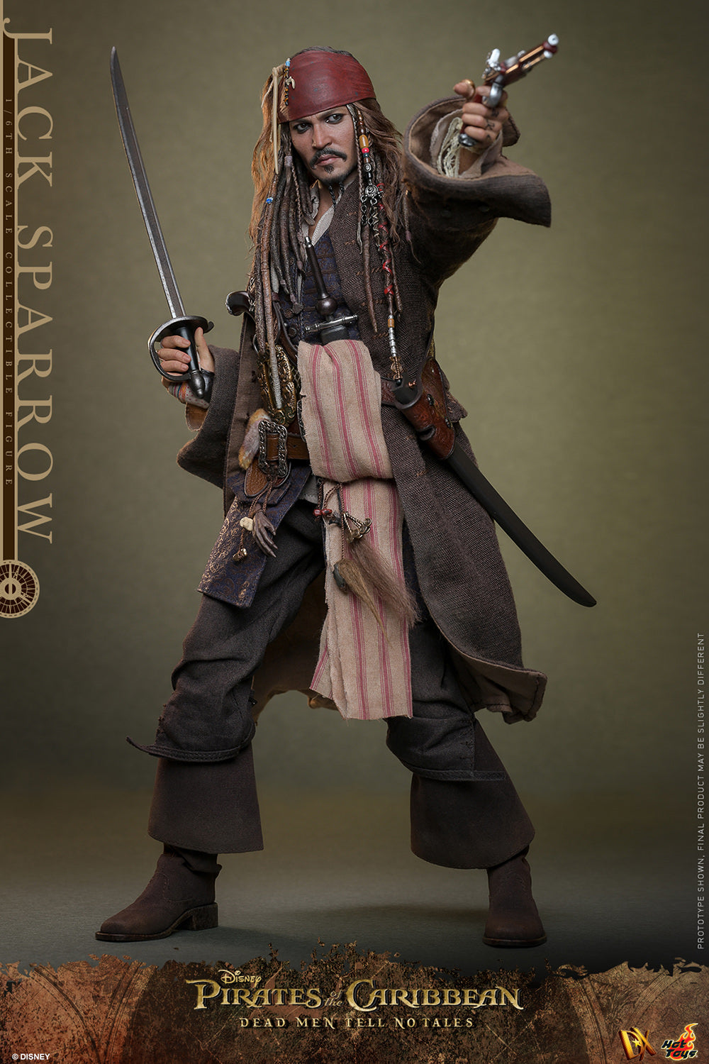 Jack Sparrow Sixth Scale Figure by Hot Toys