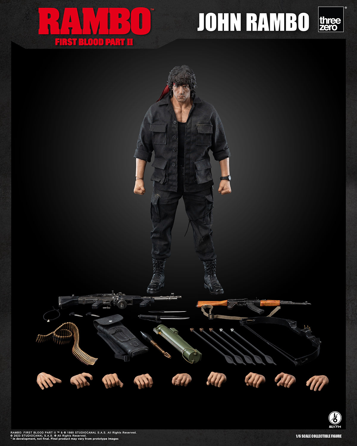 Rambo First Blood Part II John Rambo 1/6 Scale Figure