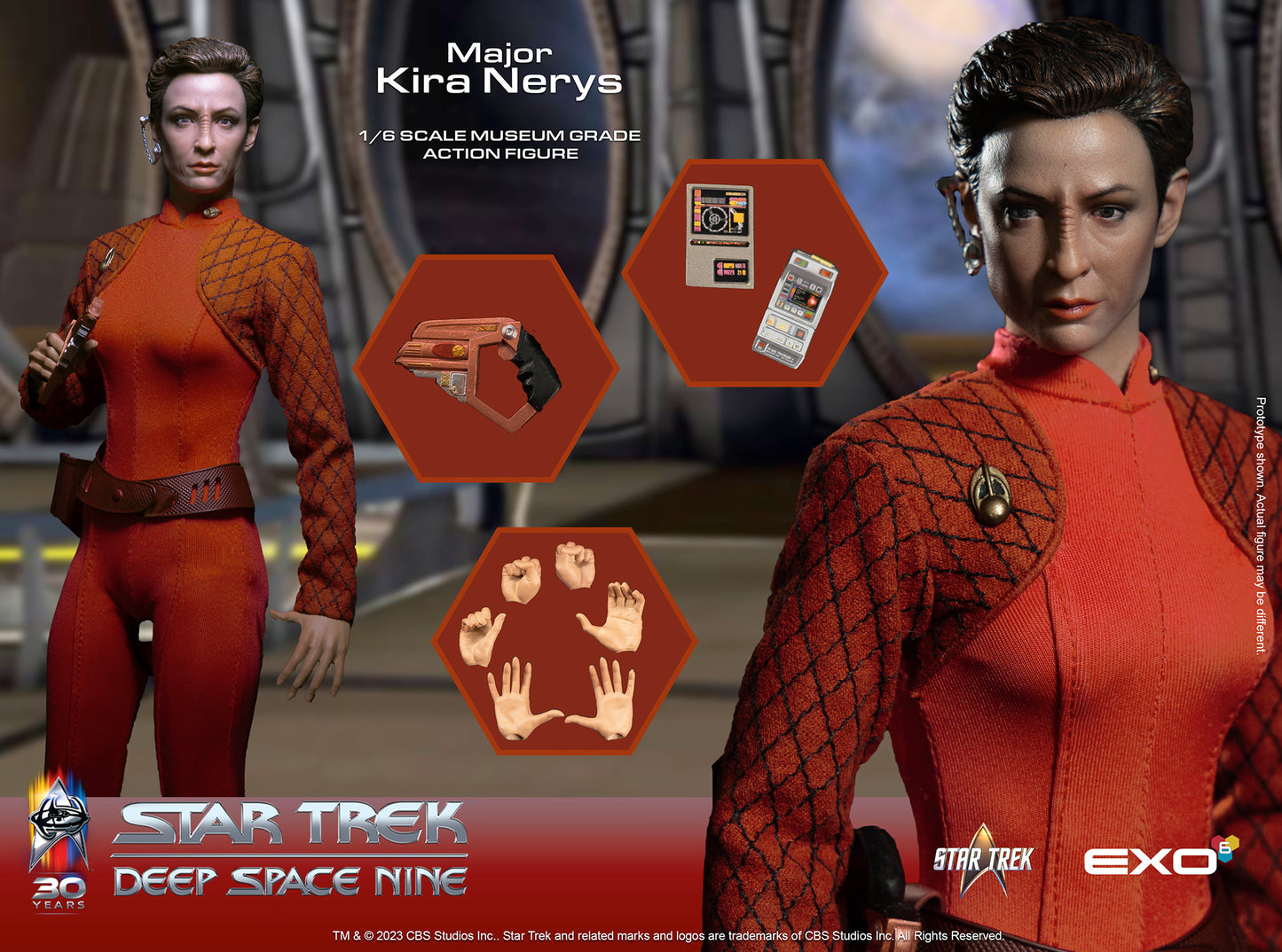 Star Trek Deep Space Nine Kira Nerys 1/6 Scale Figure