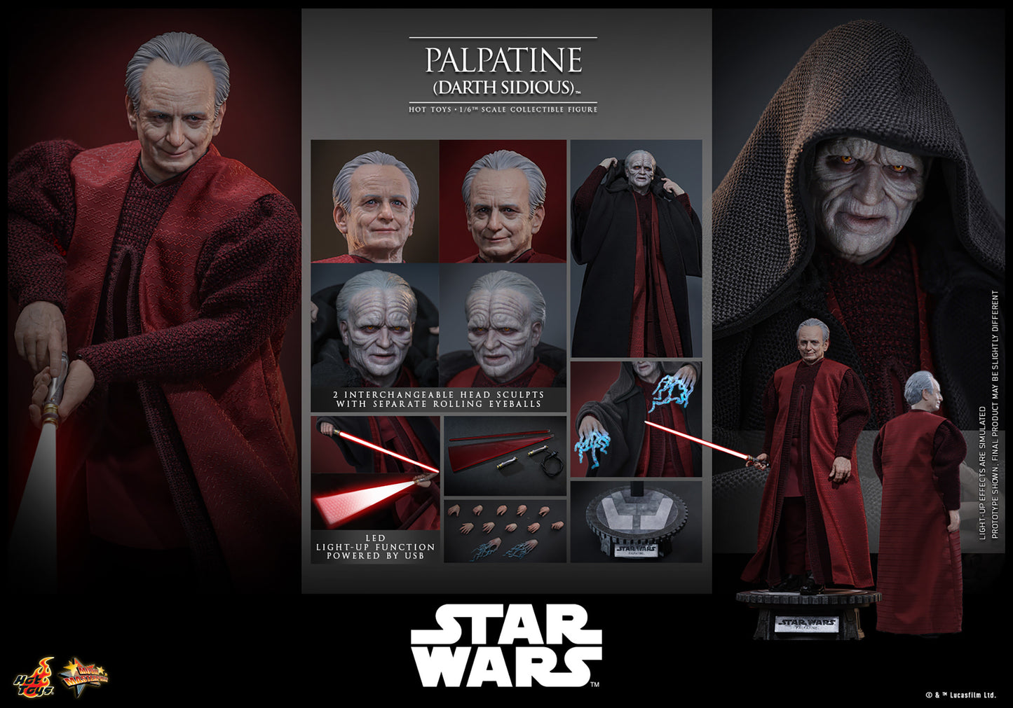 Palpatine (Darth Sidious) Sixth Scale Figure