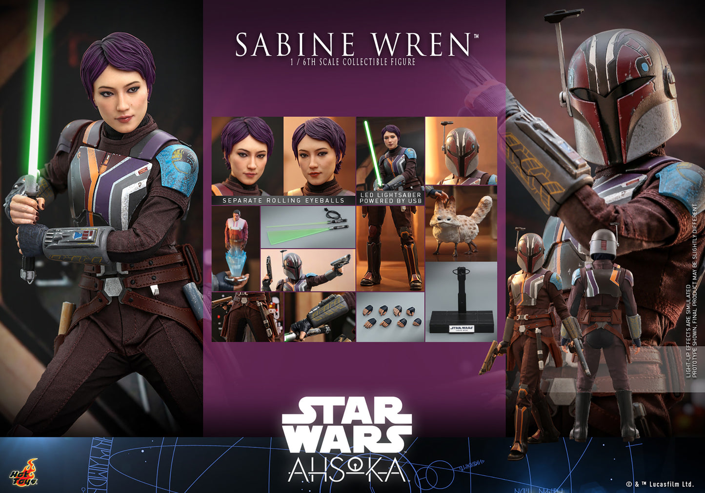 Sabine Wren 1/6 Scale Figure by Hot Toys