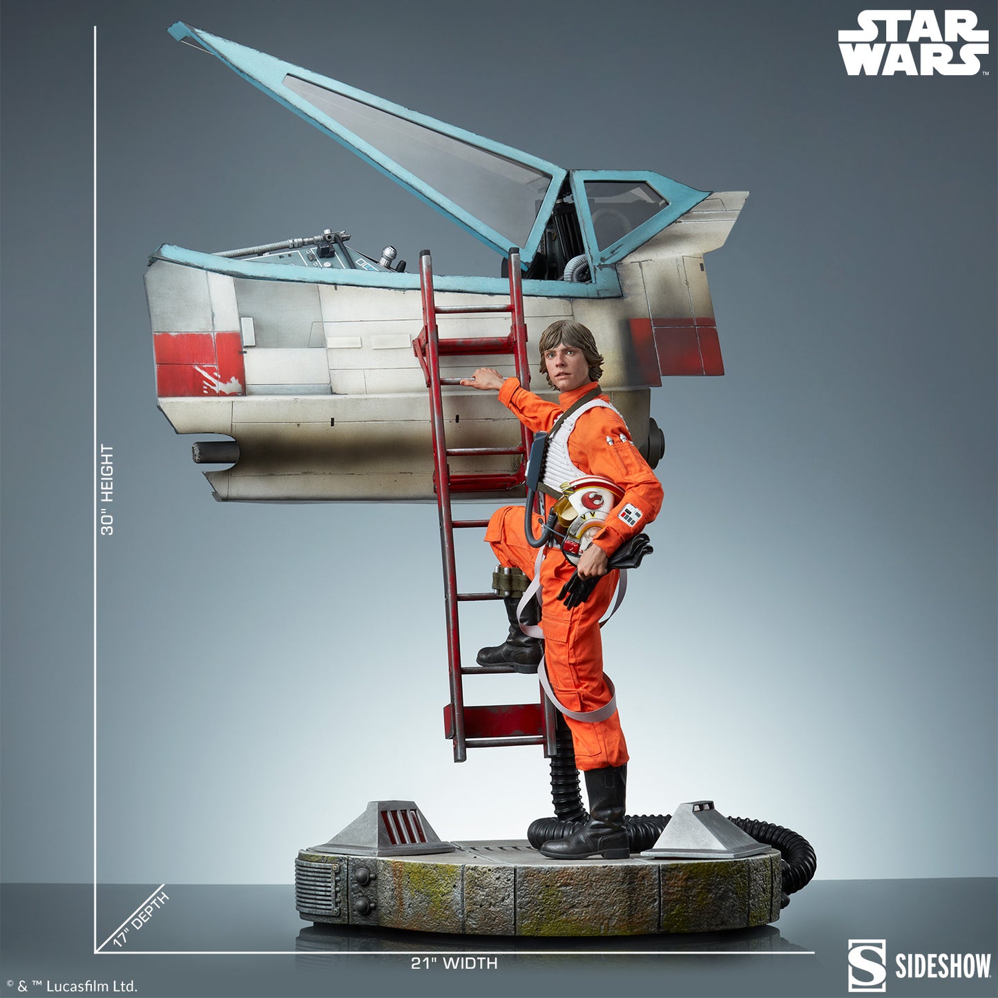 Luke Skywalker and X-Wing Premium Format Figure