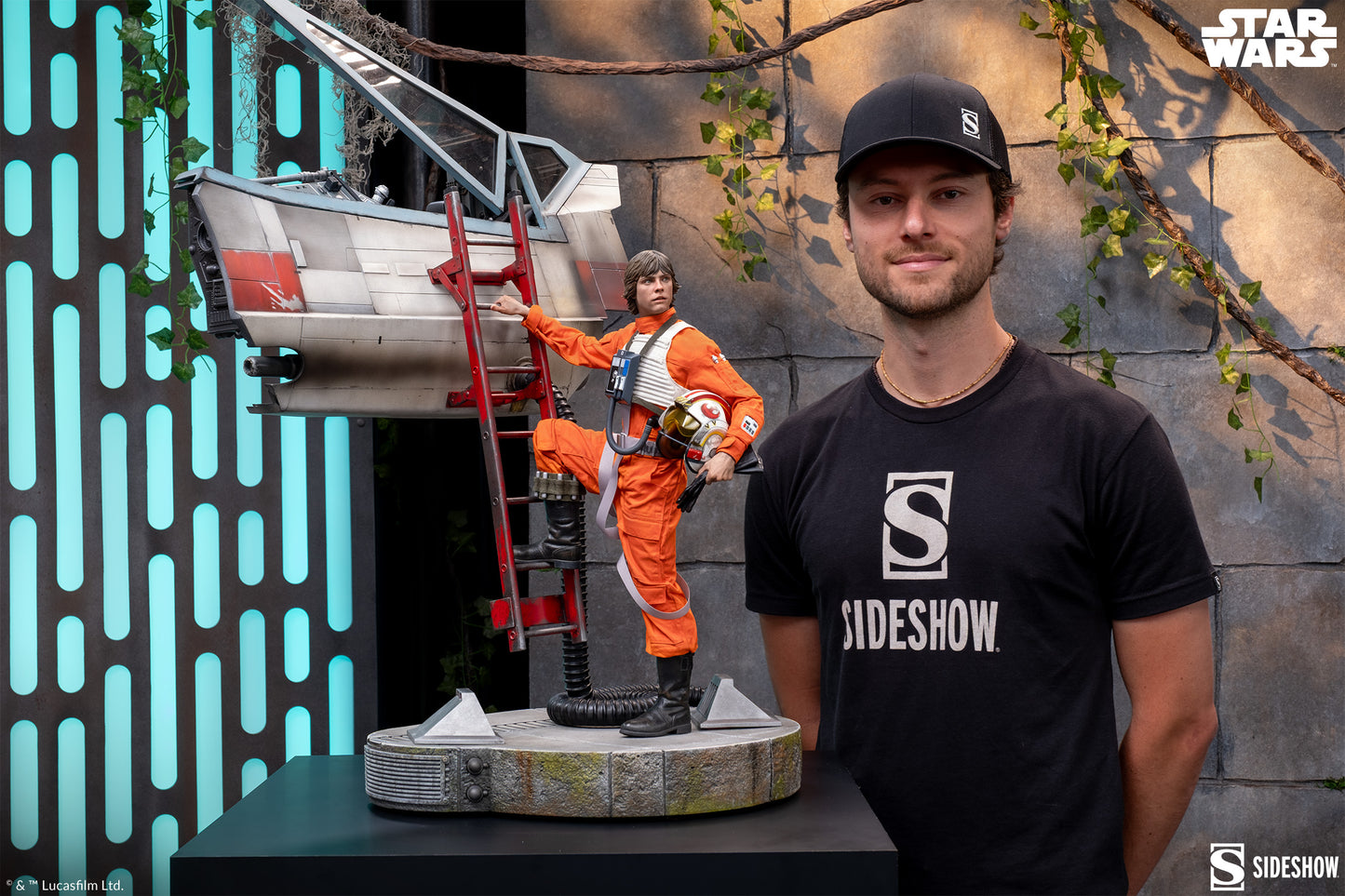 Luke Skywalker and X-Wing Premium Format Figure