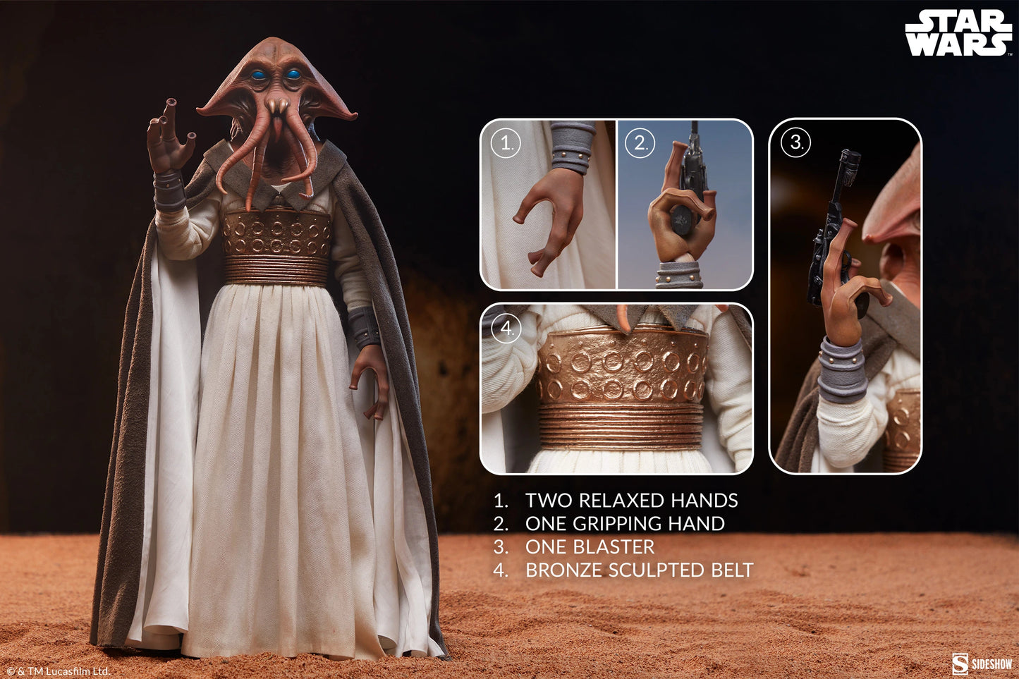 Tessek Sixth Scale Figure by Sideshow Collectibles | Star Wars Return of the Jedi