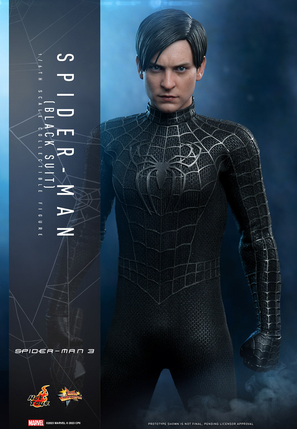 Spider-Man (Black Suit) 1/6 Scale Figure by Hot Toys