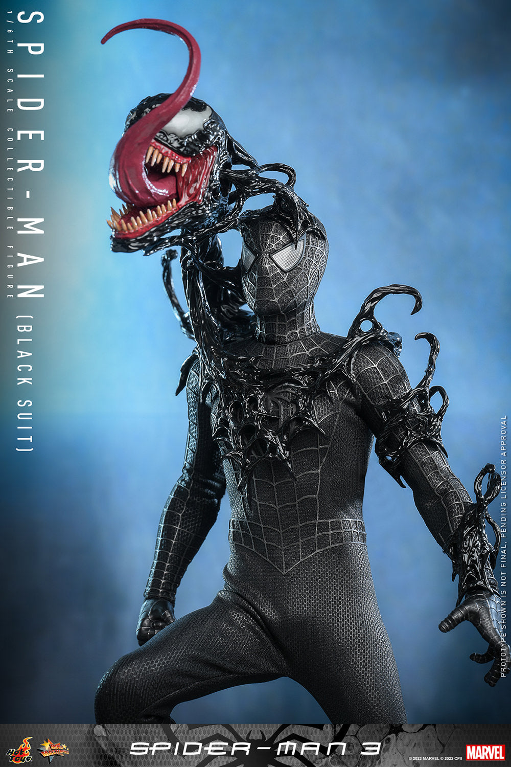 Spider-Man (Black Suit) 1/6 Scale Figure by Hot Toys