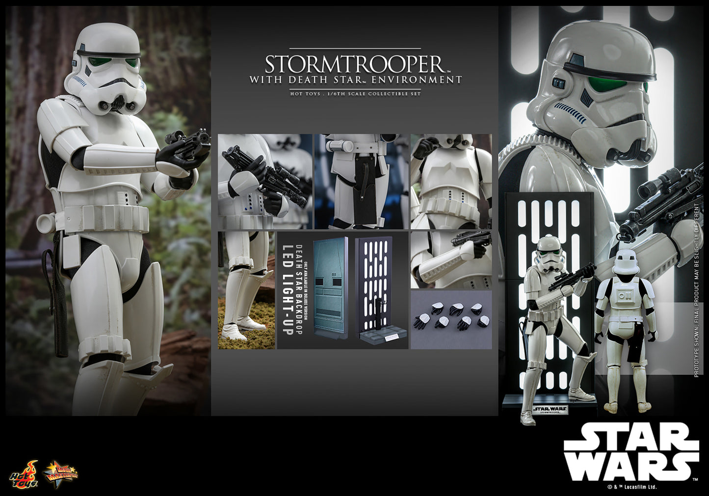 Stormtrooper with Death Star Environment 1/6 Scale Figure