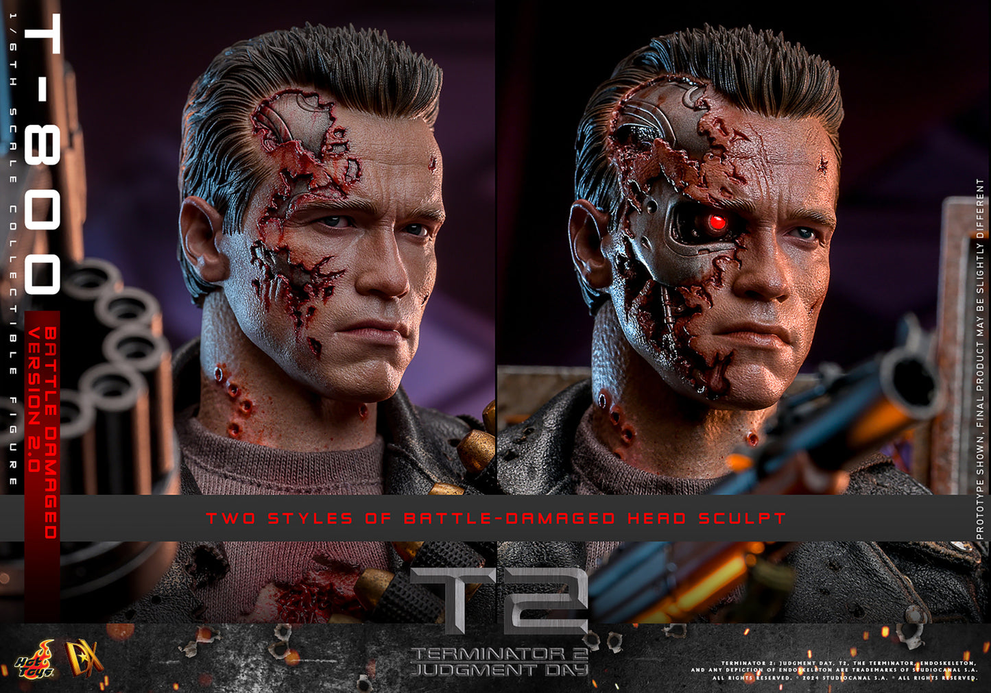 Terminator 2 T-800 (Battle Damaged Version) 1/6 Scale Figure