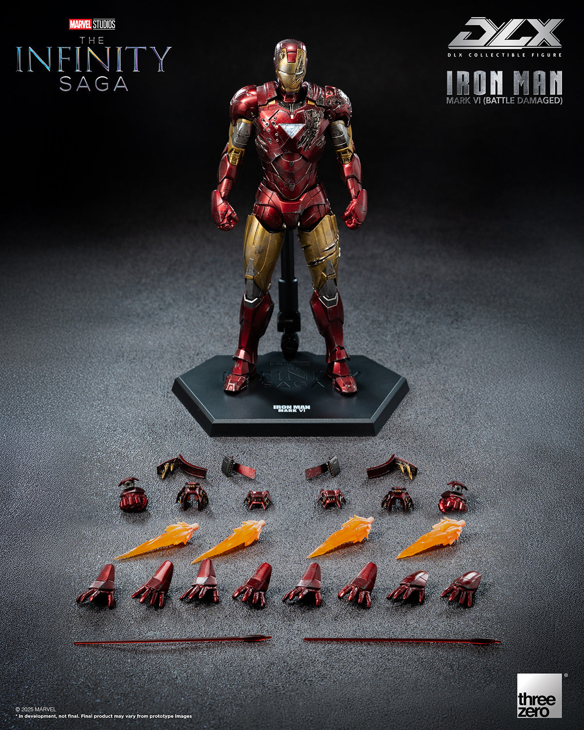 Threezero Iron Man Mark 6 (Battle Damaged) DLX Action Figure