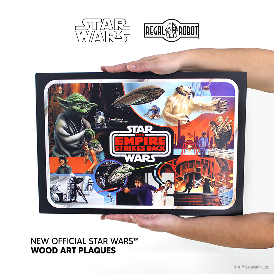 The Empire Strikes Back Version B Vintage Carry Case Wood Art Plaque