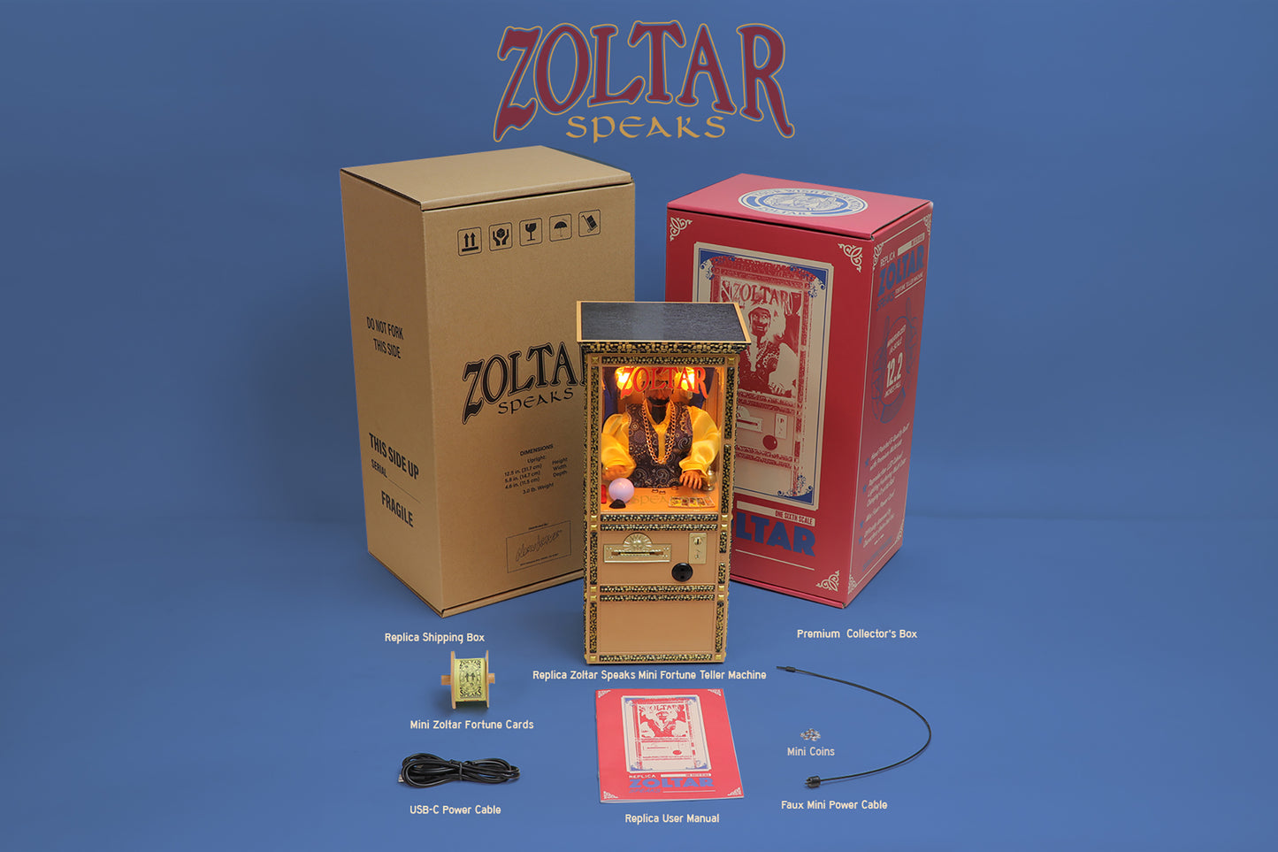 Zoltar Speaks Fortune Teller Machine Mini Replica