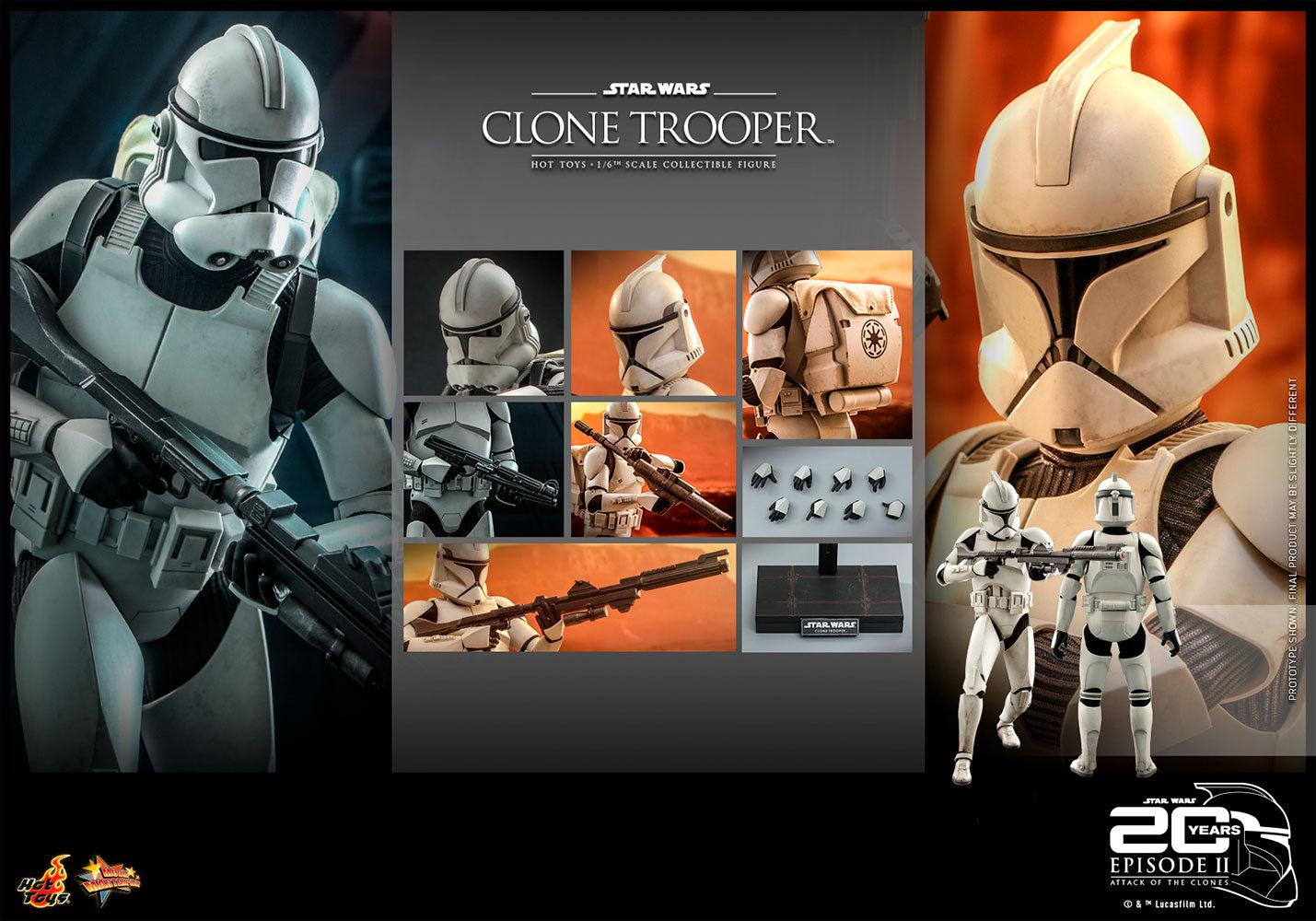 Clone Trooper Sixth Scale Figure by Hot Toys
