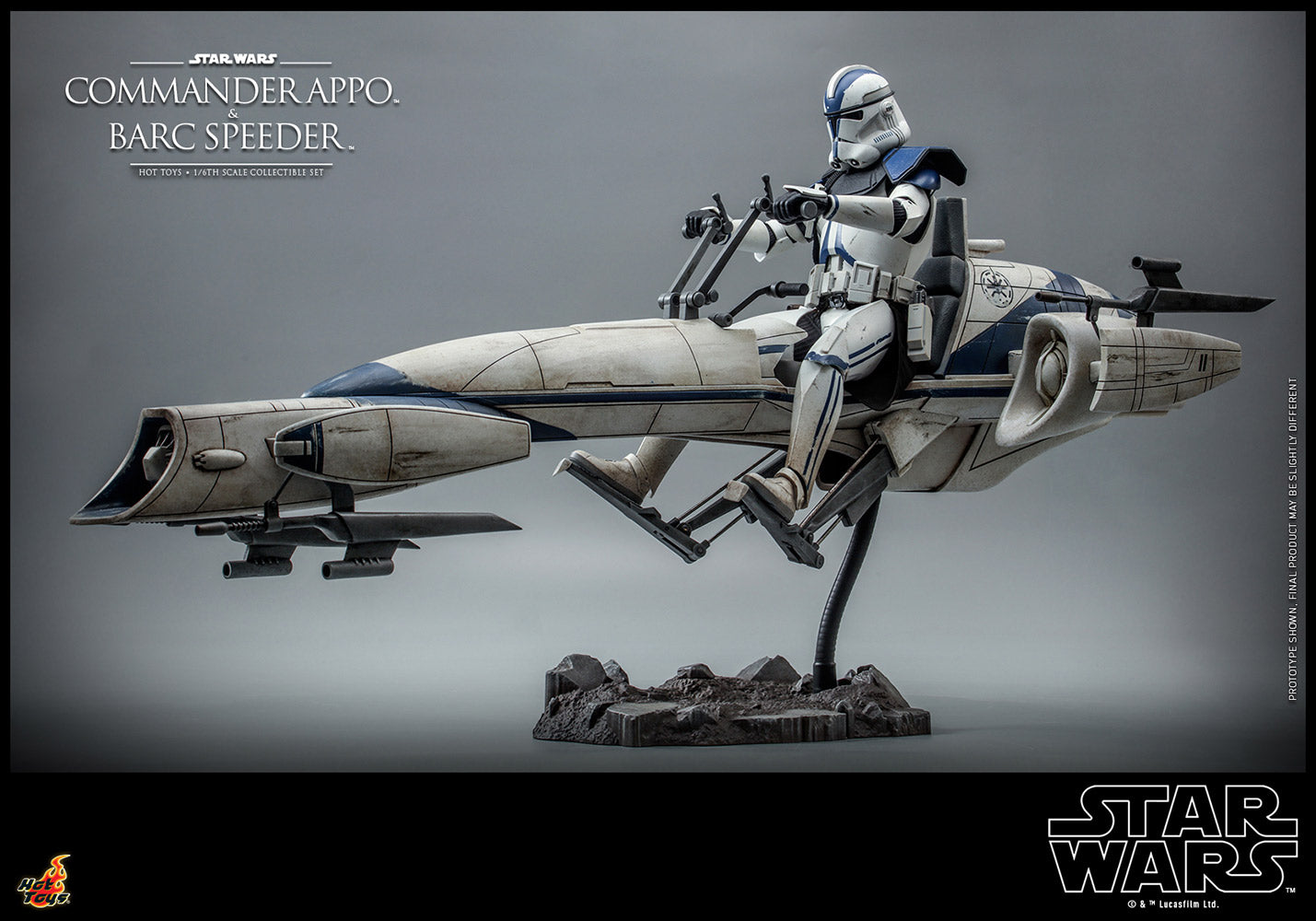 Commander Appo with Barc Speeder Sixth Scale Figure Set by Hot Toys