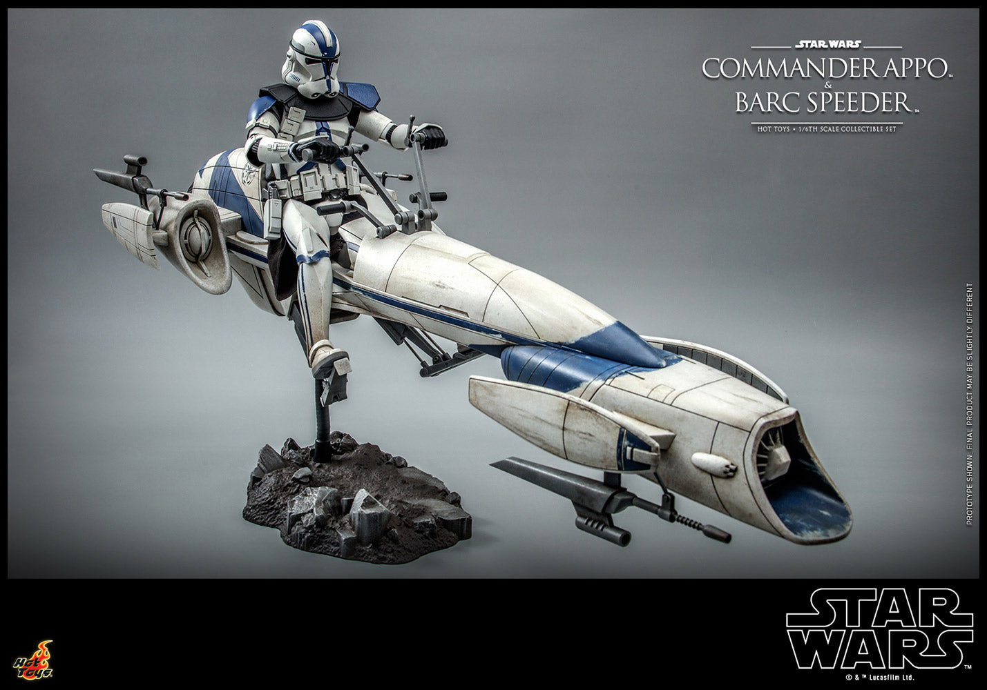 Commander Appo with Barc Speeder Sixth Scale Figure Set by Hot Toys