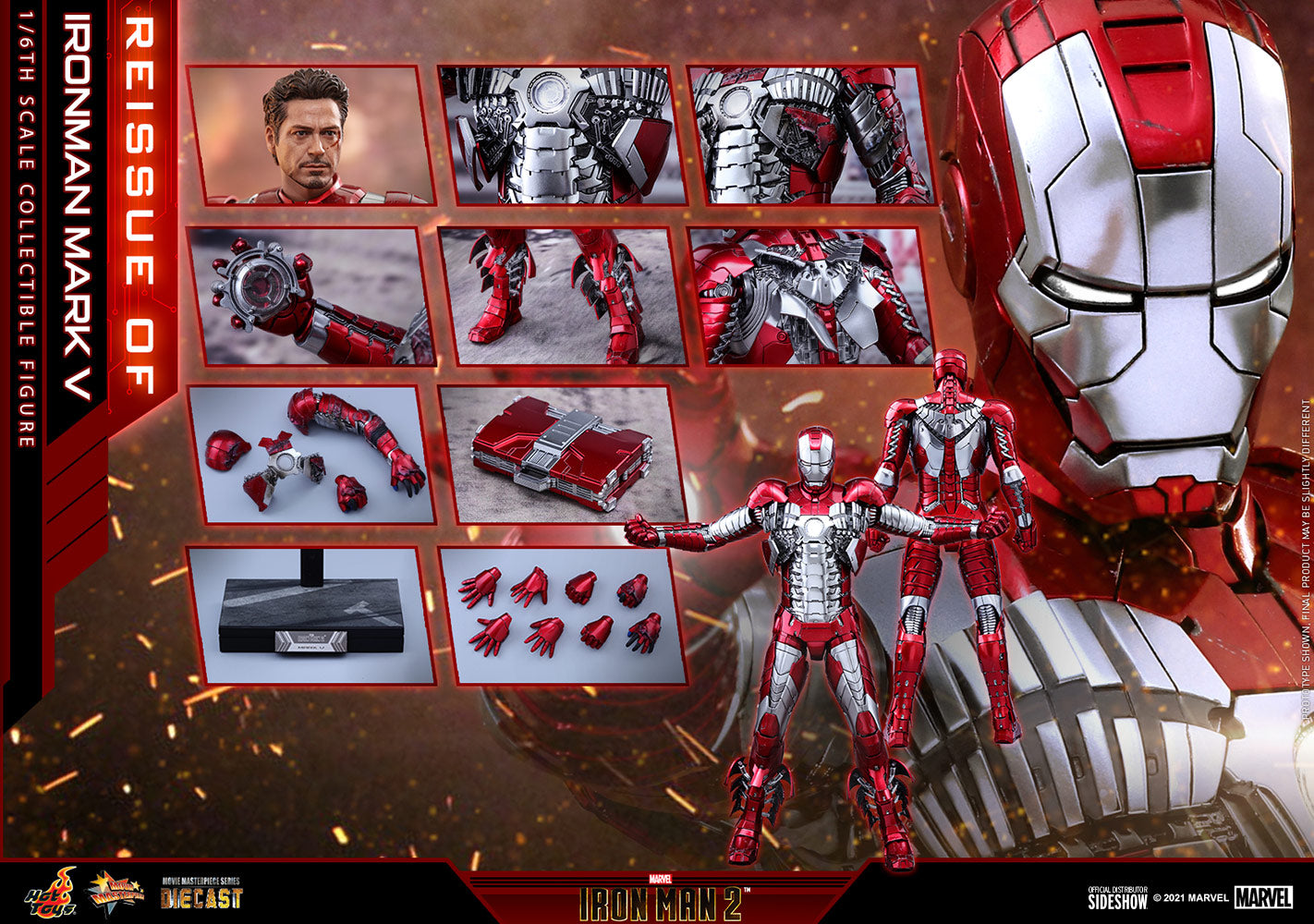 Hot Toys Iron Man Mark V 1/6 Scale Figure