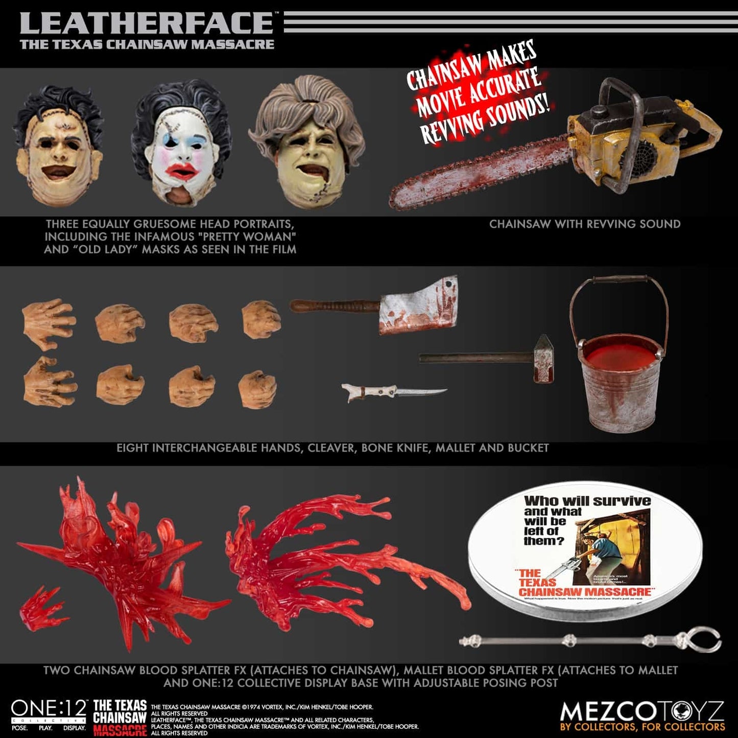 One 12 Collective Texas Chainsaw Massacre Leatherface Deluxe Figure