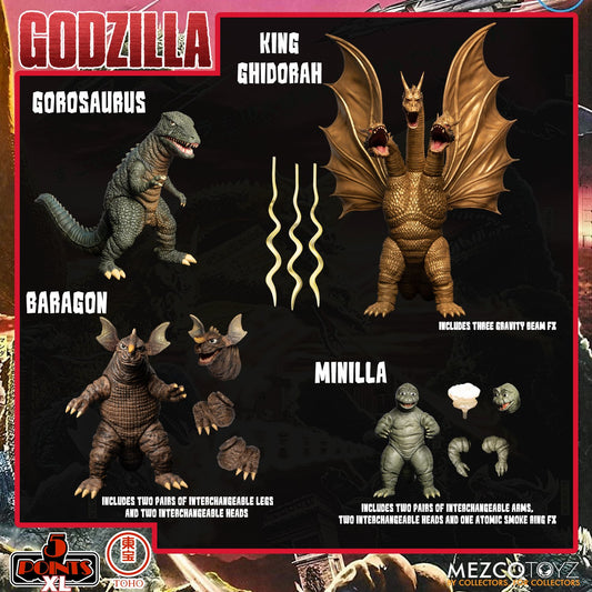5 Points XL Godzilla Destroy All Monsters Round 2 Boxed Set