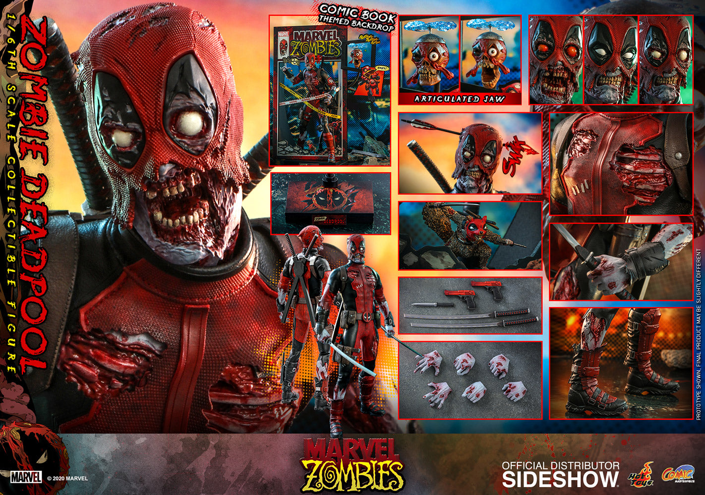 Hot Toys Zombie Deadpool 1/6 Scale Figure