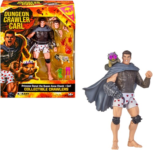 Dungeon Crawler Carl & Princess Donut 6" Collectible Action Figure (Playmates Toys)