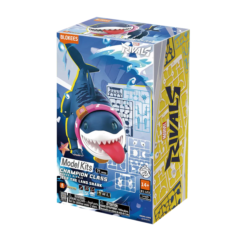 MARVEL RIVALS™ CHAMPION CLASS 12 JEFF THE LAND SHARK™ MODEL KITS | BLOKEES
