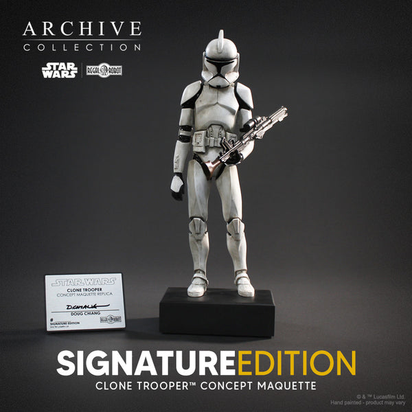 スターウォーズCLONE TROOPER フィギュア レジェンドオブシス Clone Trooper™ Concept Maquette Replica – Doug Chiang Signature