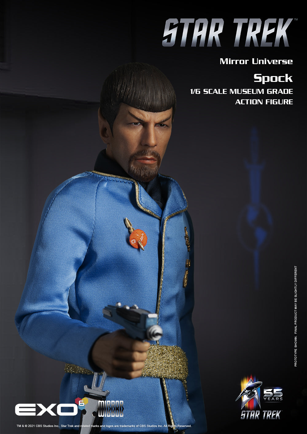 Star Trek TOS Mirror Spock 1/6 Scale Figure