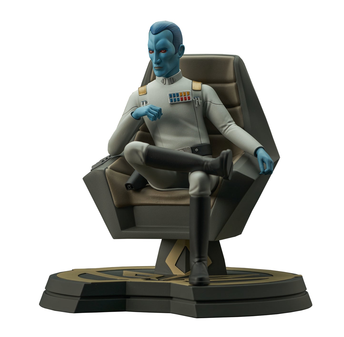 Star Wars Rebels Grand Admiral Thrawn on Throne Statue
