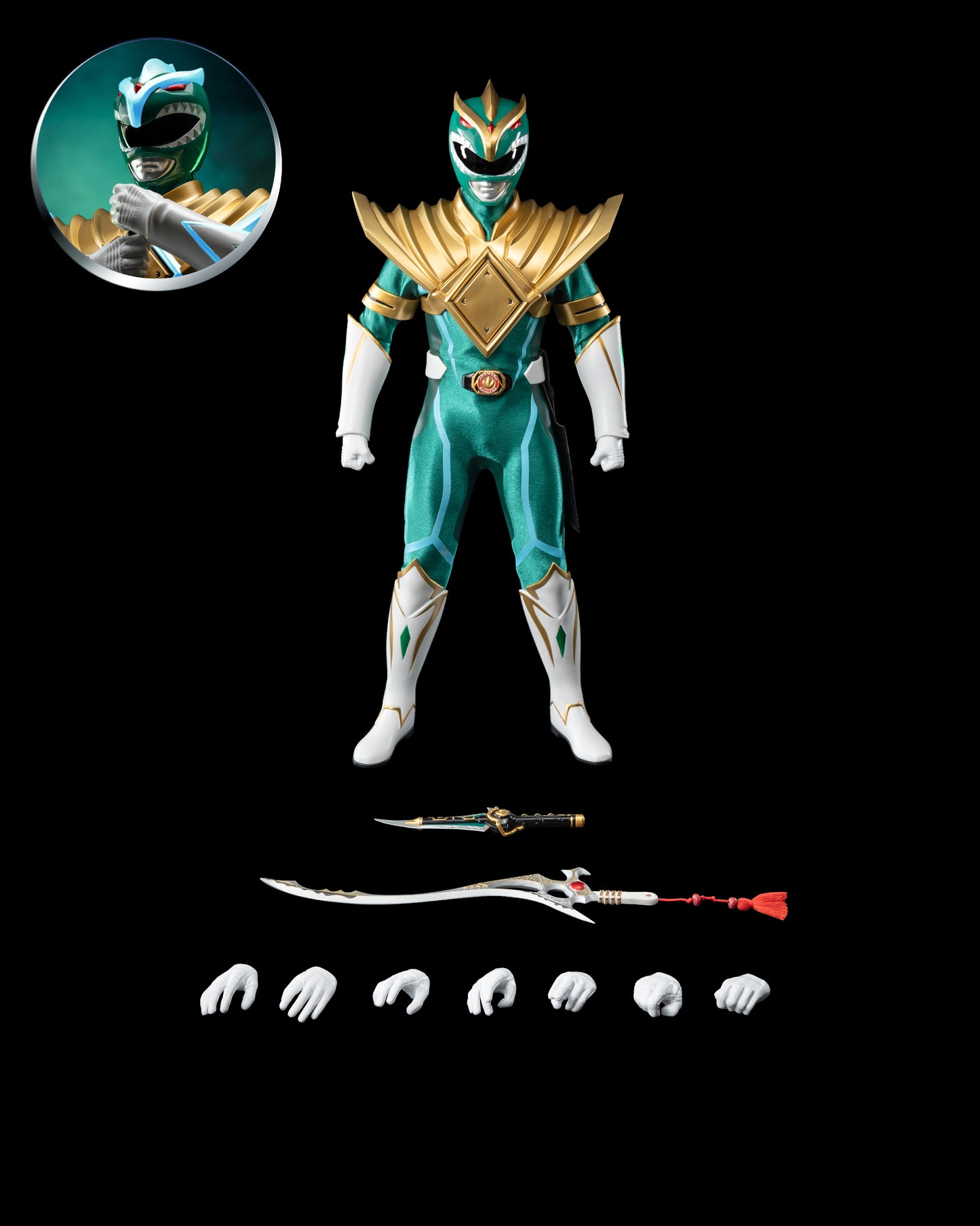 Mighty Morphin Power Rangers FigZero 1/6 Green Power Ranger (Matt Cook) Chaos Energy Version