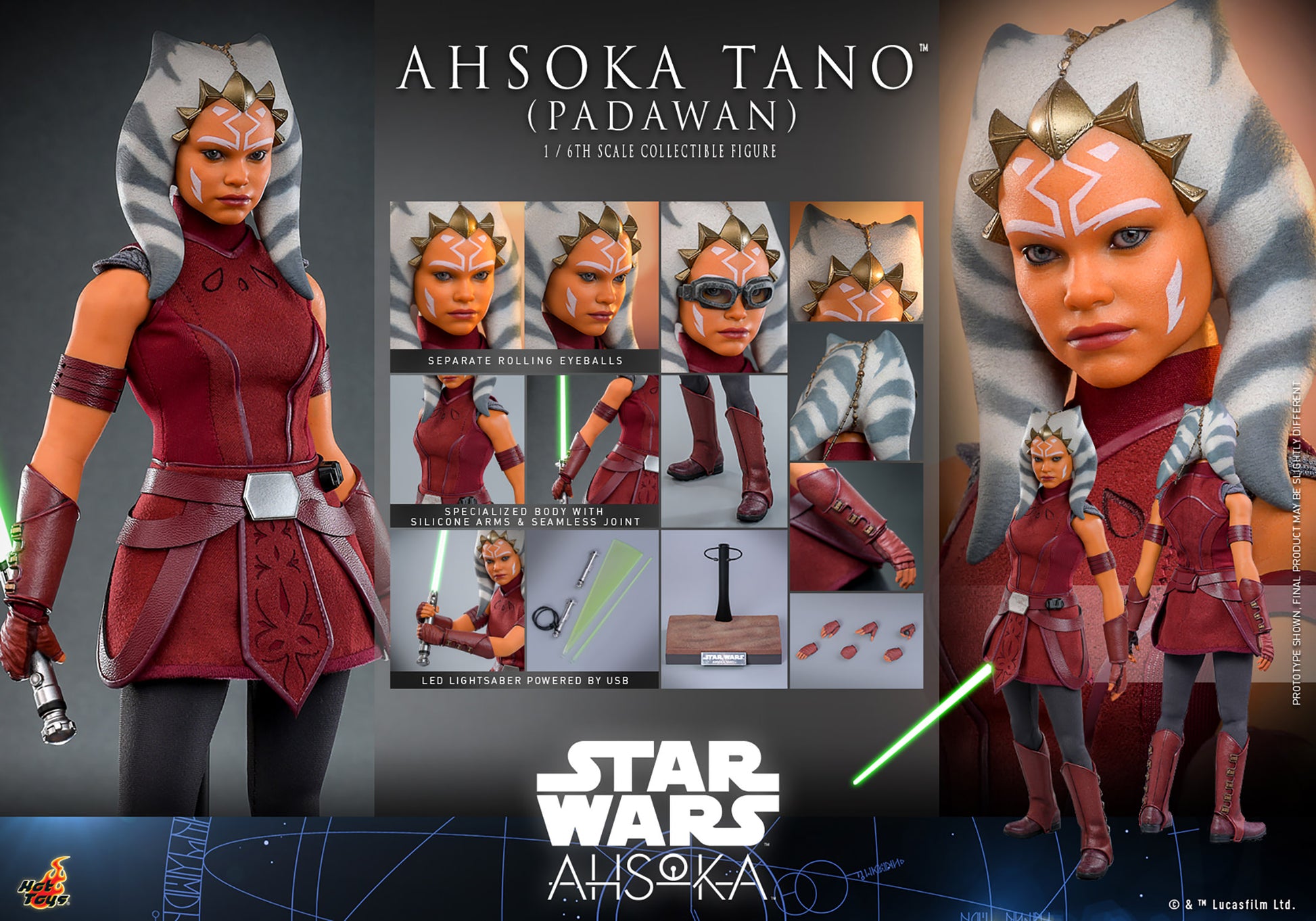 Ahsoka Tano (Padawan) Sixth Scale Figure Alter Ego Comics Ahsoka Tano (Padawan) Sixth Scale Figure Alter Ego Comics